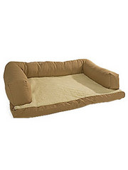 Canine Cushion Bolstered Orthopedic Sofa Bed with Fleece