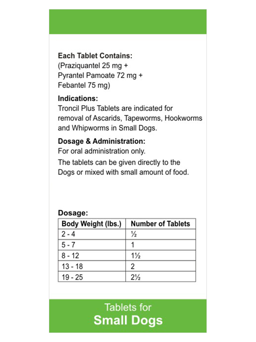 Generic Drontal for Dogs (Praziquantel, Pyrantel Pamoate & Febantel) at