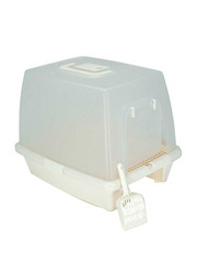 Iris Cat Litter Box with Swing Door and Mat
