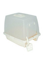 Iris Cat Litter Box with Swing Door and Mat