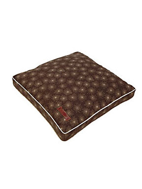 Jax and Bones Classic Custom Square Pillow Bed - Firecracker