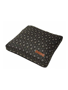 Jax and Bones Classic Custom Square Pillow Bed - Black Pop