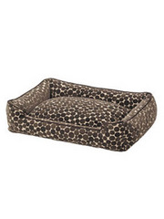 Jax and Bones Dots Flocked Fabric Lounge Bed