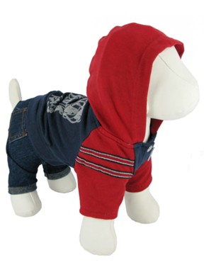 Kakadu Pet Gangster Jeans with Hooded Shirt