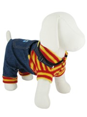 Kakadu Pet Honey Bee Denim Overalls with Tshirt