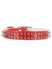 Kakadu Pet Rodeo Drive Leather Collar with Diamonds