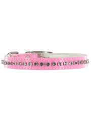 Kakadu Pet Hollywood Leather Collar with Diamonds
