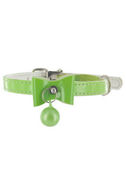 Kakadu Pet Bells & Bows Patent Leather Collar
