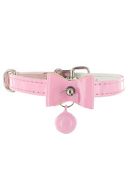 Kakadu Pet Bells & Bows Patent Leather Collar