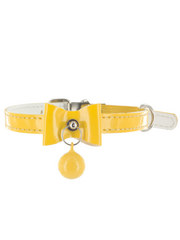 Kakadu Pet Bells & Bows Patent Leather Collar