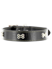 Kakadu Pet Give a Dog a Bone Decorative Leather Collar