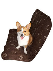 Pet Edge Pawprint Carseat Cover-Back Seat